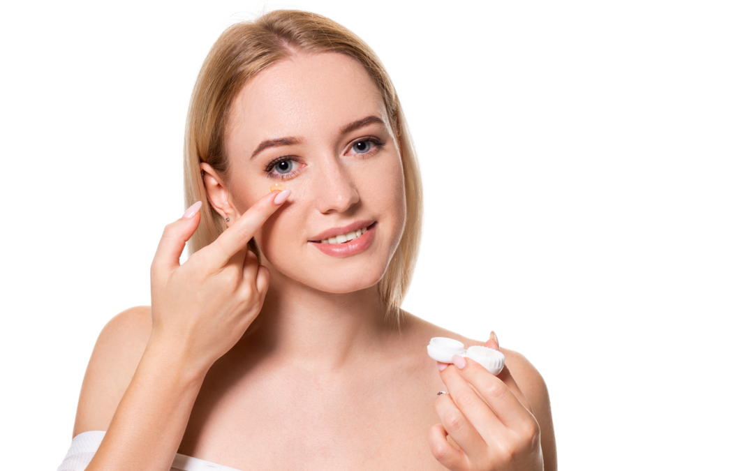 young-woman-holding-contact-lenses
